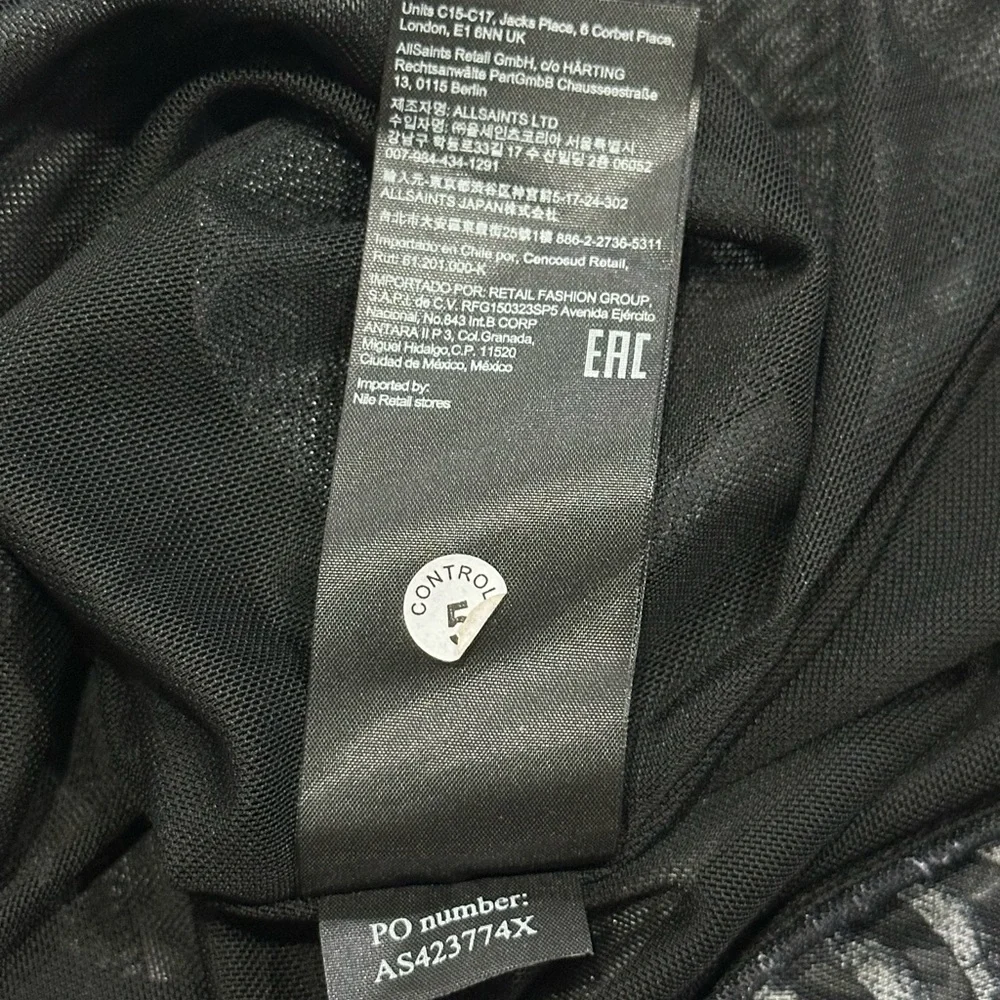 ALL SAINTS Elia Iris Micro-Mesh Bodysuit - Picture 16 of 16